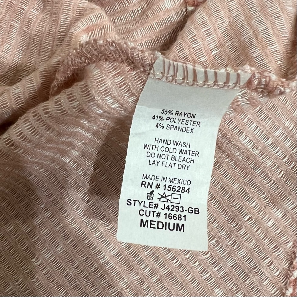 Caution To The Wind Striped Fit & Flare Top NWT - Picture 5 of 5